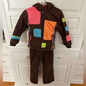Girls Obermeyer 2pc Ski Set - Size 6